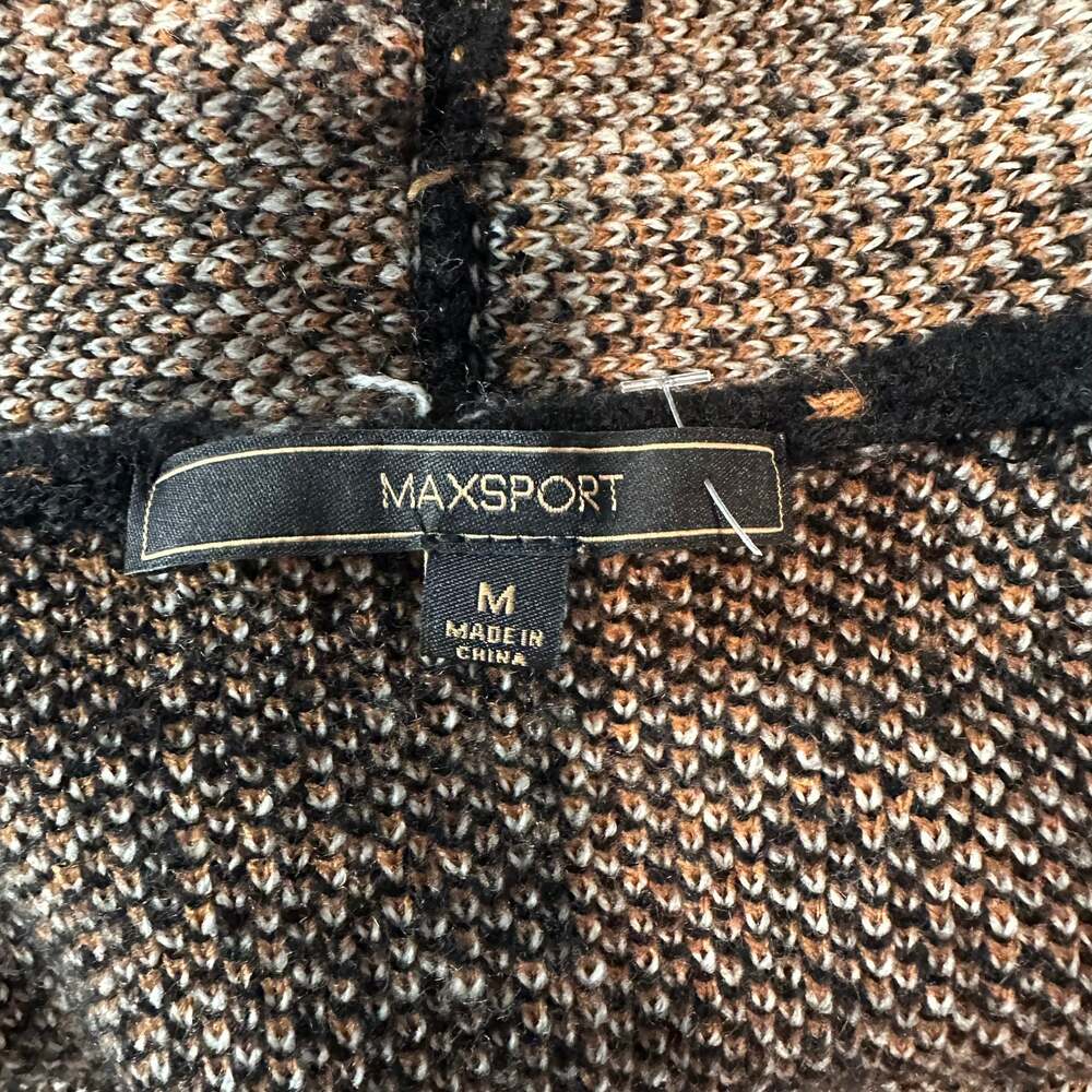 Maxsport Long Cardigan Chunky Knit Southwestern Plaid Boho Oversized Sweater - Picture 8 of 10